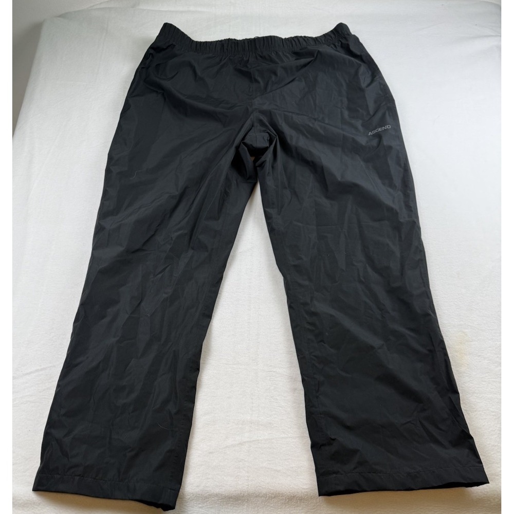 Ascend 2.0 Rain Pants Black XL Men's Adjustable Ankles & Waist NEW
